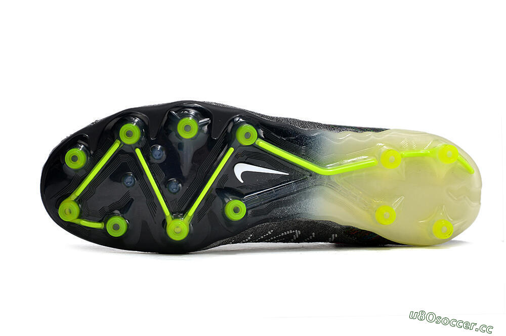 Men's Nike Phantom GX Elite DF AG Artificial Grass High-Tops Football Boots - Black/Rainbow 6