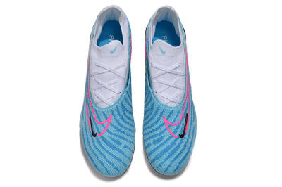 Men's Nike Phantom GX Elite AG Artificial Grass Low-Tops Football Boots - Blue/Pink/White