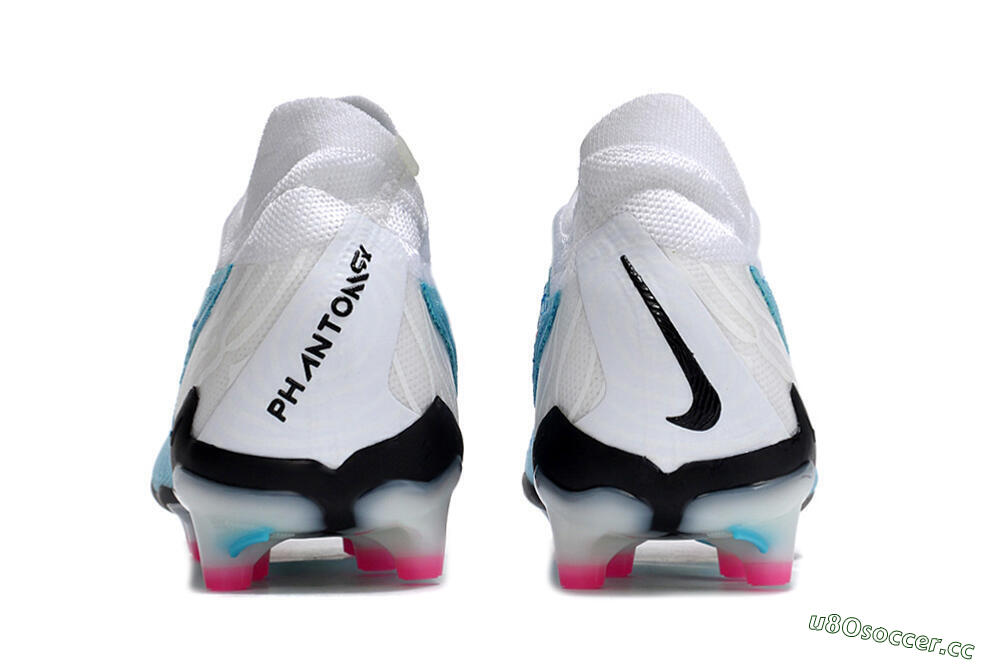 Men's Nike Phantom GX Elite AG Artificial Grass Low-Tops Football Boots - Blue/Pink/White 5