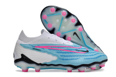 Men's Nike Phantom GX Elite AG Artificial Grass Low-Tops Football Boots - Blue/Pink/White