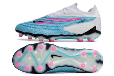 Men's Nike Phantom GX Elite AG Artificial Grass Low-Tops Football Boots - Blue/Pink/White