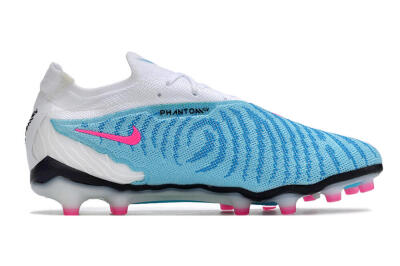 Men's Nike Phantom GX Elite AG Artificial Grass Low-Tops Football Boots - Blue/Pink/White