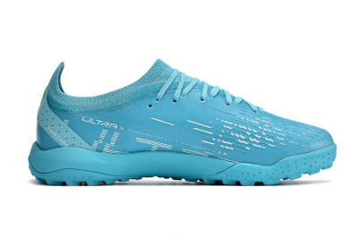 Men's Puma Ultra Ultimate TF Artificial Turf Low-Tops Football Shoes - Blue/White