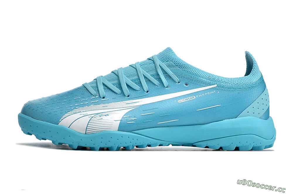 Men's Puma Ultra Ultimate TF Artificial Turf Low-Tops Football Shoes - Blue/White 0