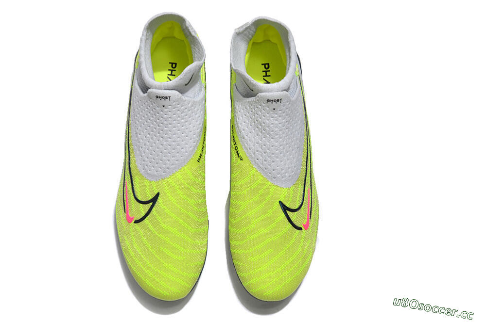 Men's Nike Phantom GX Elite DF AG Artificial Grass High-Tops Football Boots - Green/Blue/White 4