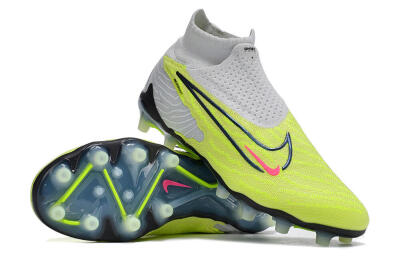 Men's Nike Phantom GX Elite DF AG Artificial Grass High-Tops Football Boots - Green/Blue/White