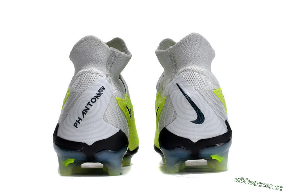 Men's Nike Phantom GX Elite DF AG Artificial Grass High-Tops Football Boots - Green/Blue/White 5