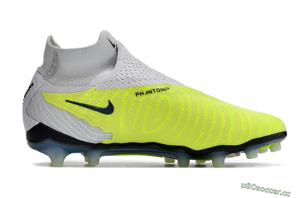 Men's Nike Phantom GX Elite DF AG Artificial Grass High-Tops Football Boots - Green/Blue/White 7
