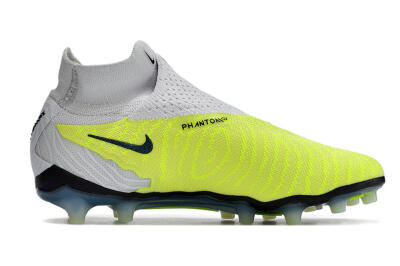 Men's Nike Phantom GX Elite DF AG Artificial Grass High-Tops Football Boots - Green/Blue/White