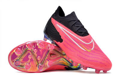 Men's Nike Phantom GX Elite AG Artificial Grass Low-Tops Football Boots - Pink/White/Black