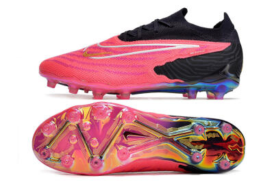 Men's Nike Phantom GX Elite AG Artificial Grass Low-Tops Football Boots - Pink/White/Black