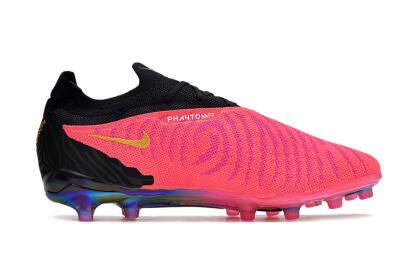 Men's Nike Phantom GX Elite AG Artificial Grass Low-Tops Football Boots - Pink/White/Black