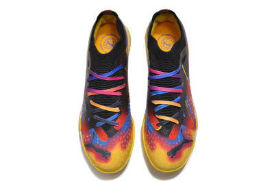 Men's Puma Future Ultimate TF Artificial Turf Low-Tops Football Shoes - Rainbow/Black