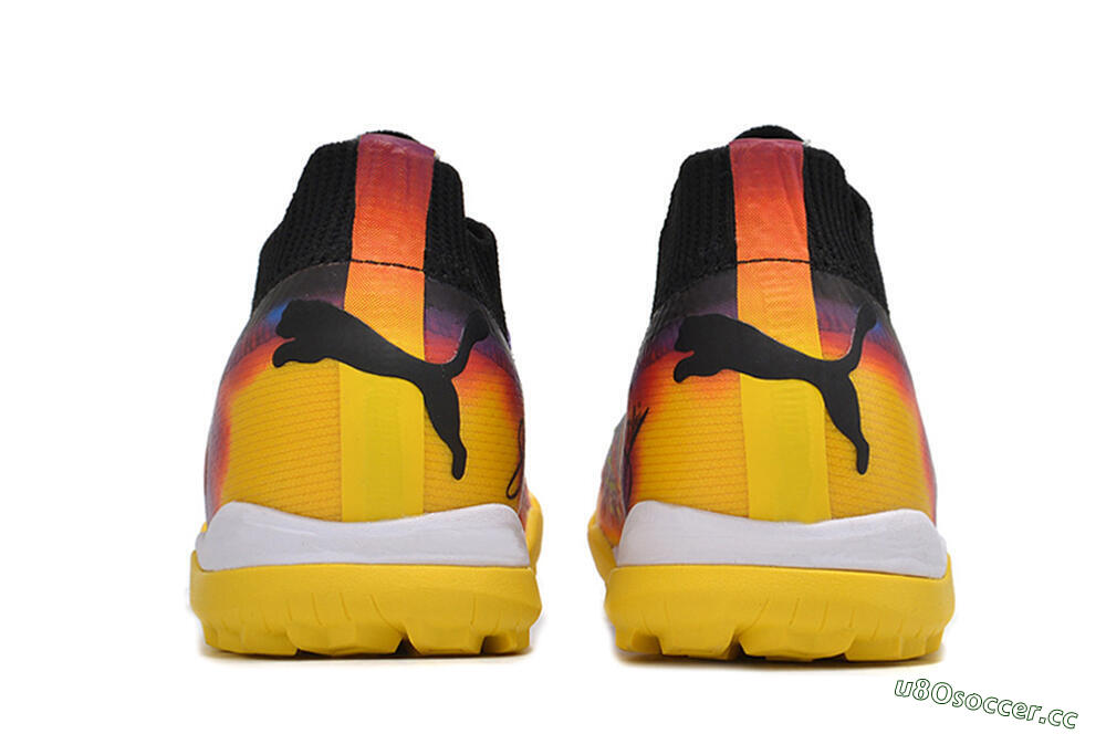 Men's Puma Future Ultimate TF Artificial Turf Low-Tops Football Shoes - Rainbow/Black 5