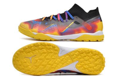 Men's Puma Future Ultimate TF Artificial Turf Low-Tops Football Shoes - Rainbow/Black
