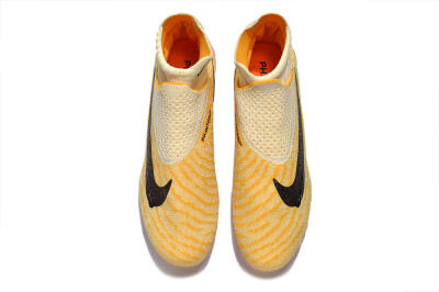Men's Nike Phantom GX Elite DF AG Artificial Grass High-Tops Football Boots - Yellow/Black/Pink