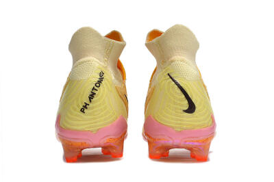 Men's Nike Phantom GX Elite DF AG Artificial Grass High-Tops Football Boots - Yellow/Black/Pink