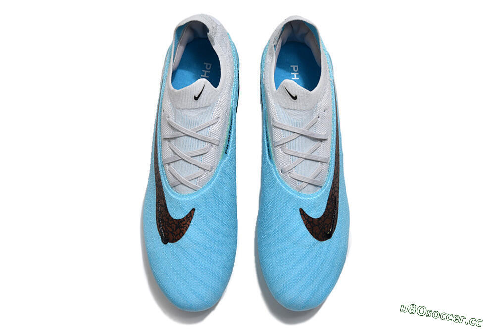 Unisex Nike Phantom GX Elite FG Firm Ground Low-Tops Football Boots - Blue/Black/White 4