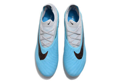 Unisex Nike Phantom GX Elite FG Firm Ground Low-Tops Football Boots - Blue/Black/White