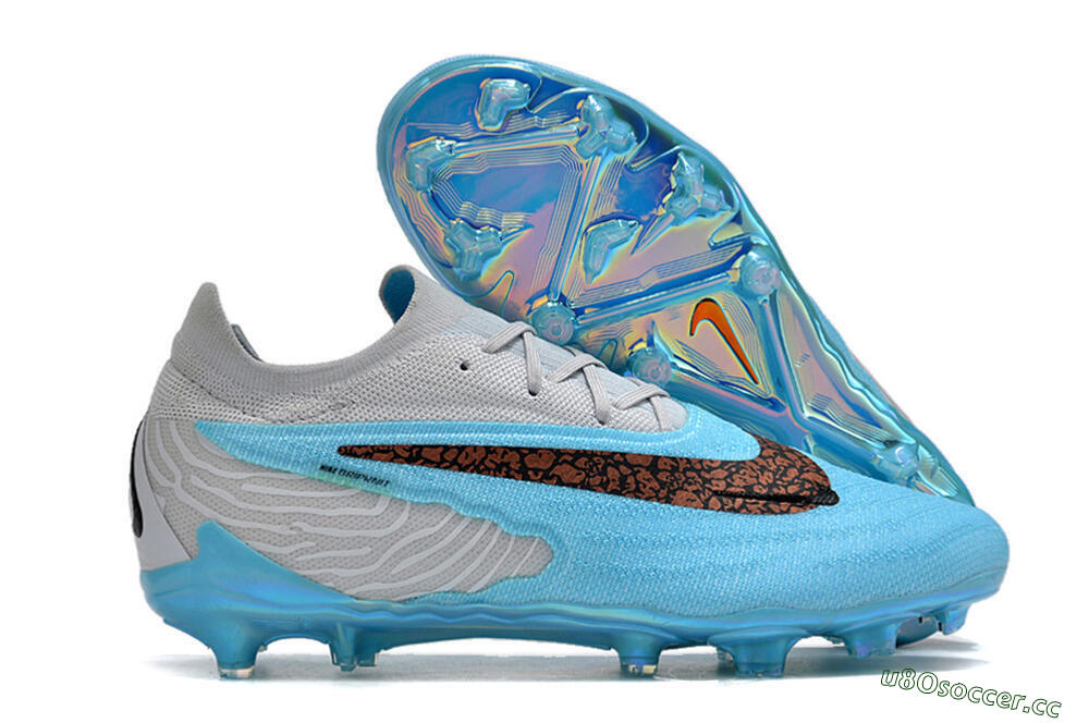 Unisex Nike Phantom GX Elite FG Firm Ground Low-Tops Football Boots - Blue/Black/White 2