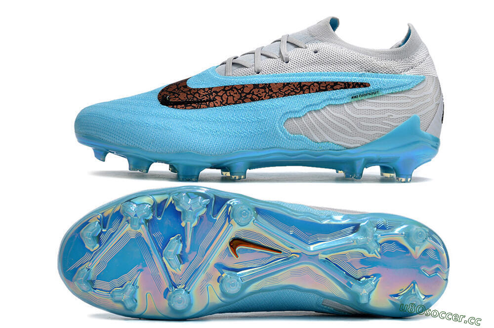 Unisex Nike Phantom GX Elite FG Firm Ground Low-Tops Football Boots - Blue/Black/White 1