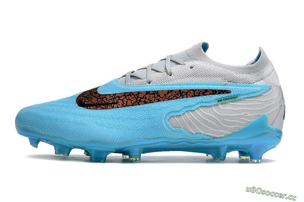 Unisex Nike Phantom GX Elite FG Firm Ground Low-Tops Football Boots - Blue/Black/White 0