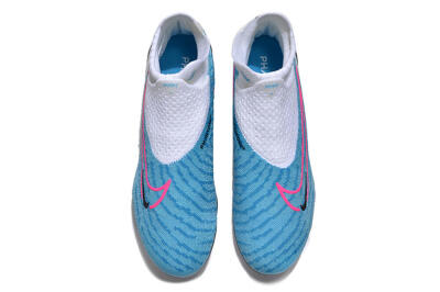 Men's Nike Phantom GX Elite DF AG Artificial Grass High-Tops Football Boots - Blue/Black/White/Pink