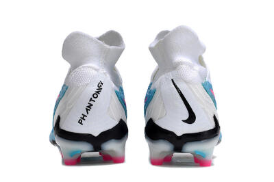 Men's Nike Phantom GX Elite DF AG Artificial Grass High-Tops Football Boots - Blue/Black/White/Pink