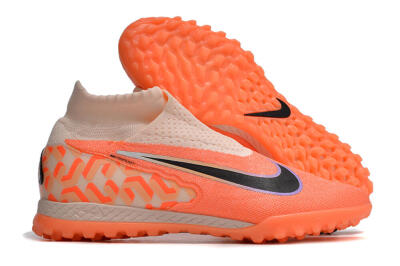 Unisex Nike Phantom GX Elite DF Link TF Artificial Turf High-Tops Football Shoes - Orange/Black/Pink
