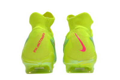 Unisex Nike Phantom GX Elite DF FG Firm Ground High-Tops Football Boots - Blue/Green/Pink