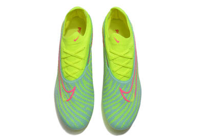 Unisex Nike Phantom GX Elite FG Firm Ground Low-Tops Football Boots - Blue/Green/Pink