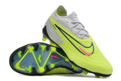 Unisex Nike Phantom GX Elite FG Firm Ground Low-Tops Football Boots - Green/Pink/Black/White