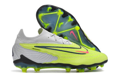 Unisex Nike Phantom GX Elite FG Firm Ground Low-Tops Football Boots - Green/Pink/Black/White