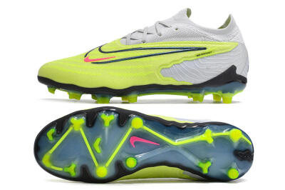 Unisex Nike Phantom GX Elite FG Firm Ground Low-Tops Football Boots - Green/Pink/Black/White