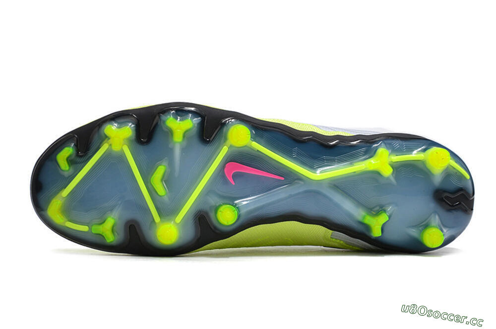 Unisex Nike Phantom GX Elite FG Firm Ground Low-Tops Football Boots - Green/Pink/Black/White 6