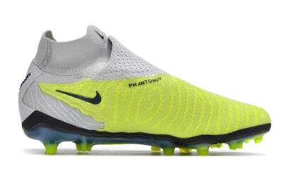Unisex Nike Phantom GX Elite DF FG Firm Ground High-Tops Football Boots - Green/Pink/Black/White