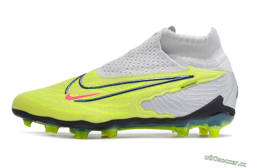 Unisex Nike Phantom GX Elite DF FG Firm Ground High-Tops Football Boots - Green/Pink/Black/White 0