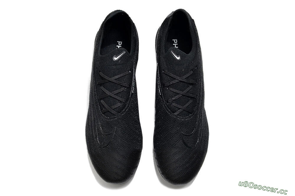 Unisex Nike Phantom GX Elite FG Firm Ground Low-Tops Football Boots - Black/White/Black 4