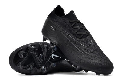 Unisex Nike Phantom GX Elite FG Firm Ground Low-Tops Football Boots - Black/White/Black