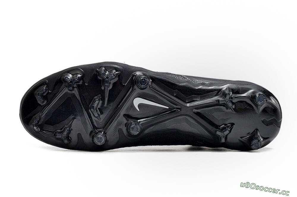 Unisex Nike Phantom GX Elite FG Firm Ground Low-Tops Football Boots - Black/White/Black 6