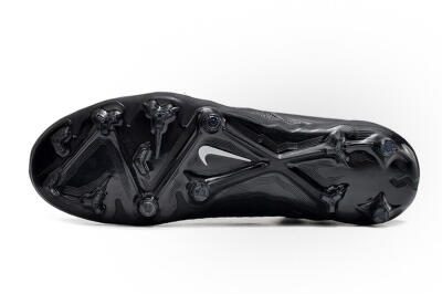 Unisex Nike Phantom GX Elite FG Firm Ground Low-Tops Football Boots - Black/White/Black