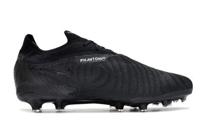 Unisex Nike Phantom GX Elite FG Firm Ground Low-Tops Football Boots - Black/White/Black