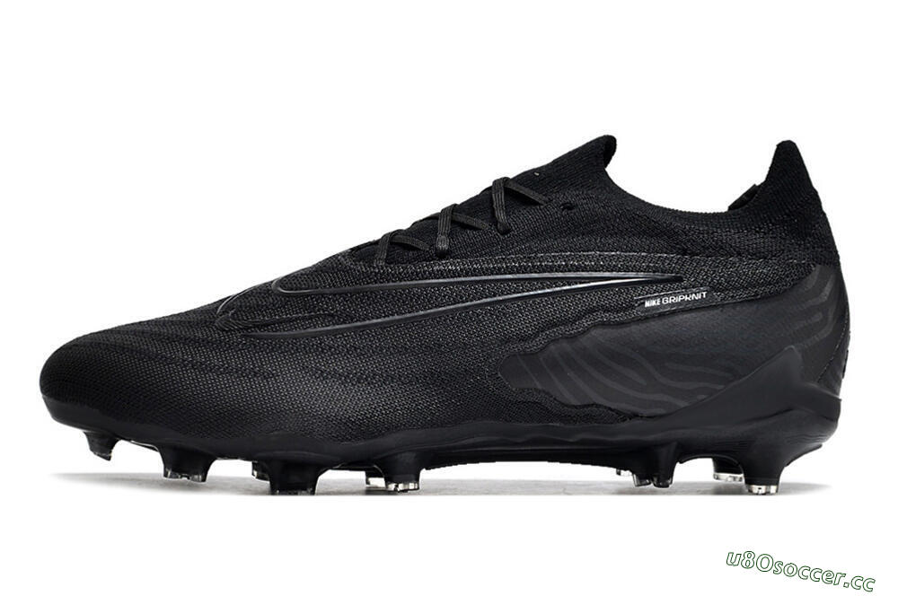 Unisex Nike Phantom GX Elite FG Firm Ground Low-Tops Football Boots - Black/White/Black 0