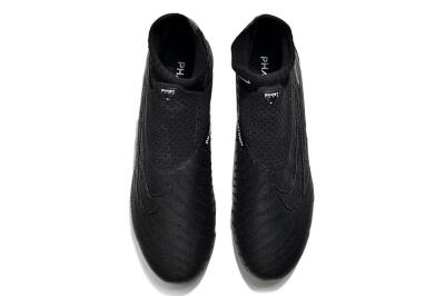 Unisex Nike Phantom GX Elite DF Link FG Firm Ground High-Tops Football Boots - Black/White/Black