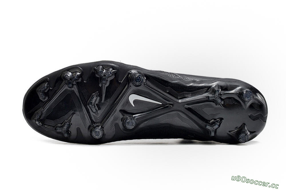 Unisex Nike Phantom GX Elite DF Link FG Firm Ground High-Tops Football Boots - Black/White/Black 6