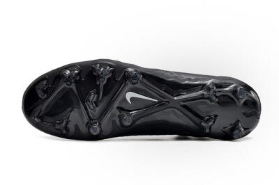 Unisex Nike Phantom GX Elite DF Link FG Firm Ground High-Tops Football Boots - Black/White/Black