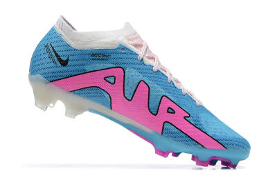 Men's Nike Air Zoom Mercurial Vapor 15 Elite FG Firm Ground Low-Tops Football Boots - Blue/Pink/White