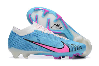 Men's Nike Air Zoom Mercurial Vapor 15 Elite FG Firm Ground Low-Tops Football Boots - Blue/Pink/White
