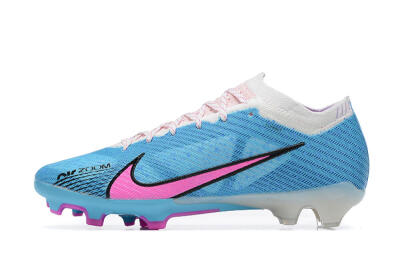 Men's Nike Air Zoom Mercurial Vapor 15 Elite FG Firm Ground Low-Tops Football Boots - Blue/Pink/White