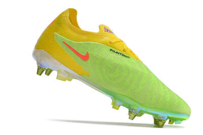 Men's Nike Phantom GX Elite SG Soft Ground Low-Tops Football Boots - Green/Black/Yellow